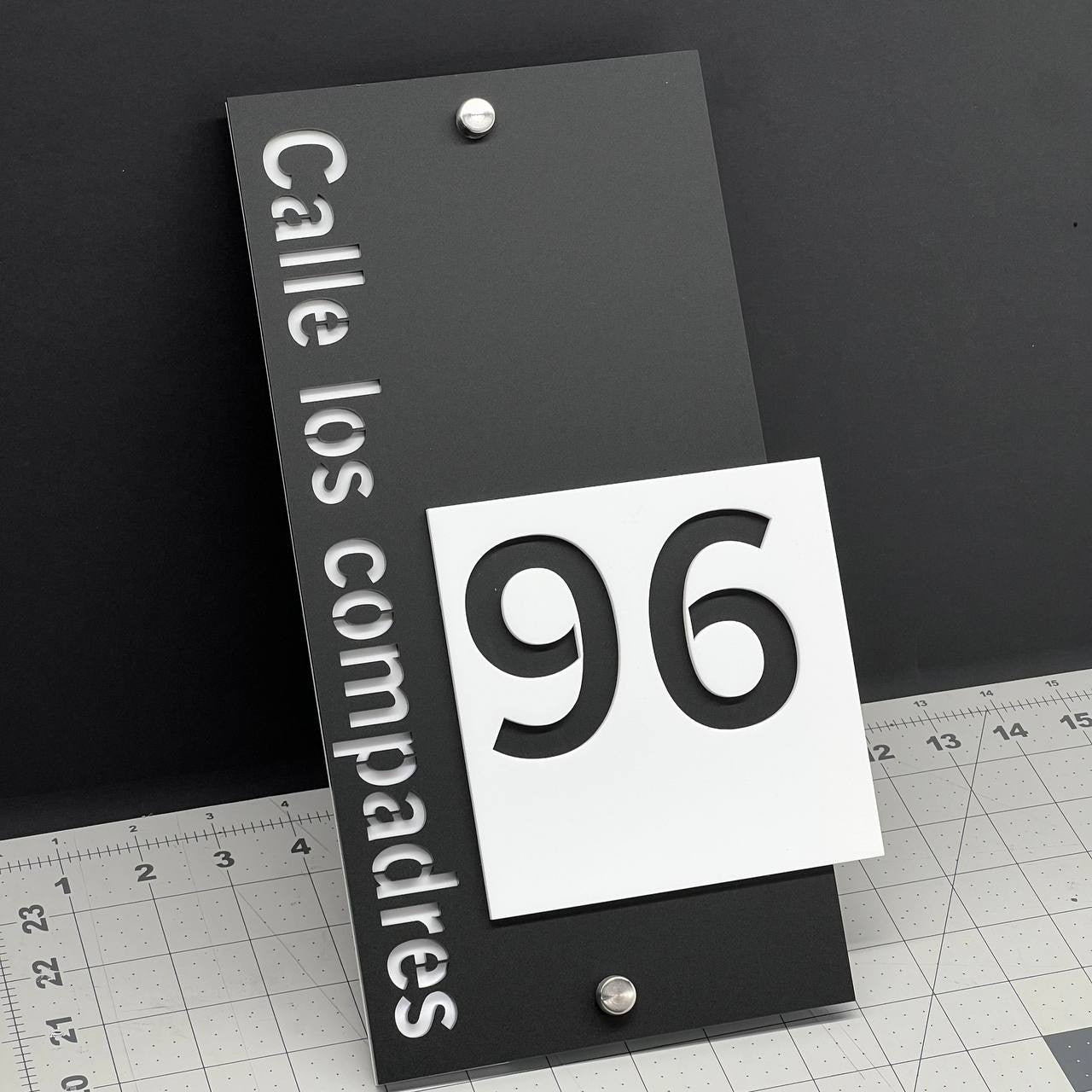 Custom House Number Sign – Modern 3D Outdoor Address Plaque for Home