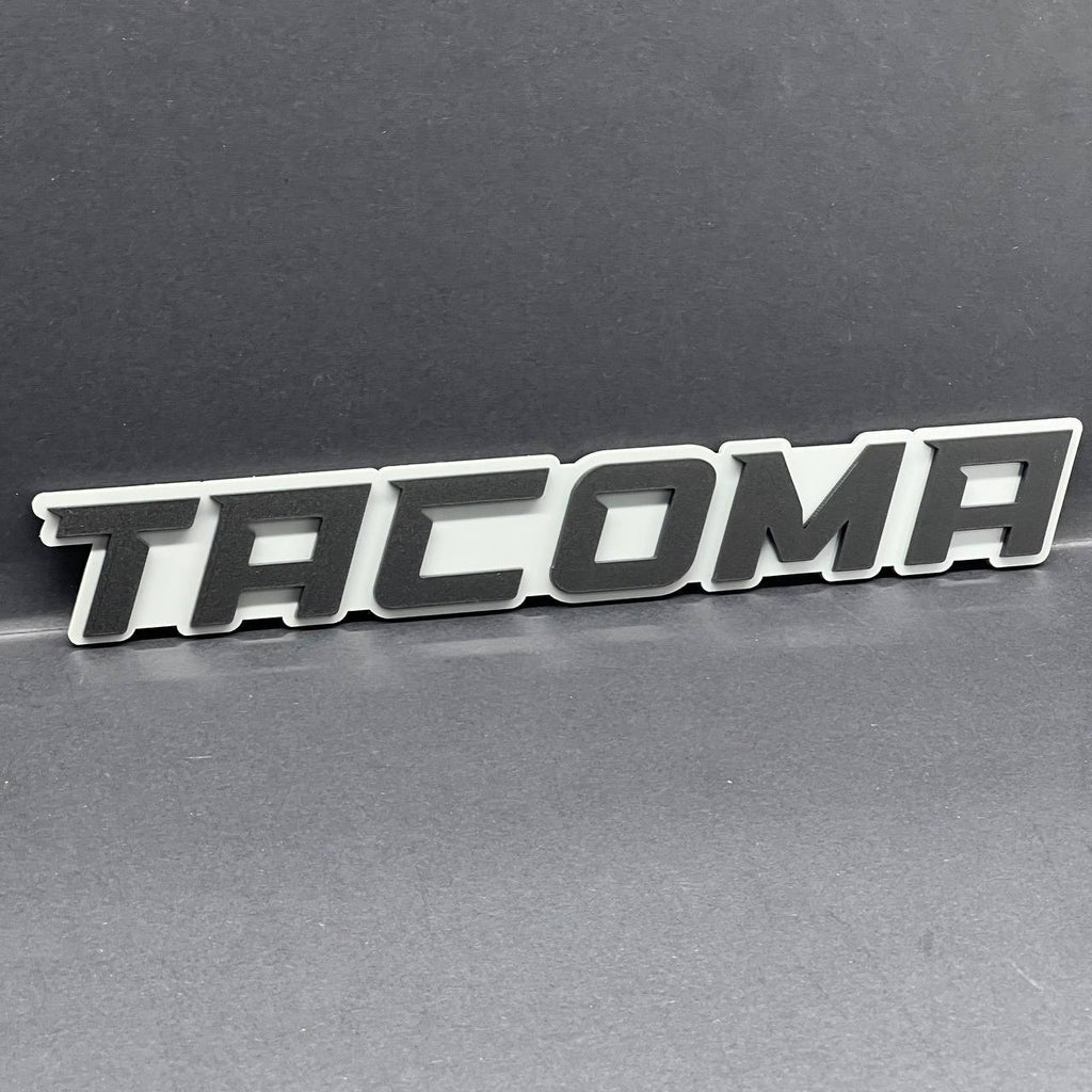 1PC Tacoma Emblem – 3D Custom Acrylic Car Tailgate Fender Badge Decal