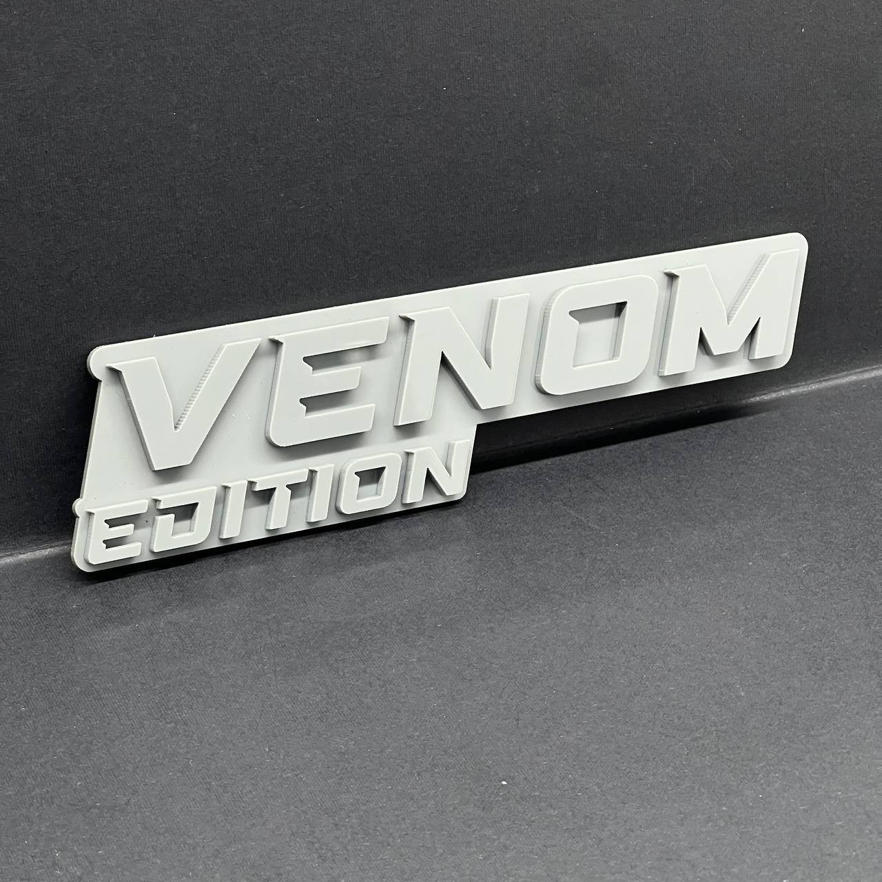1PC Venom Grey Emblem Badass 3D Acrylic Multicolor Car Exterior Fender Tailgate
