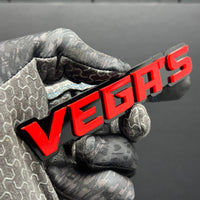 1PC VEGAS Emblem – Durable 3D Acrylic Car, SUV & Truck Exterior Badge