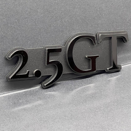 1PCS 2.5 GT Emblem – Custom 3D Multicolor Acrylic Car Exterior Badge