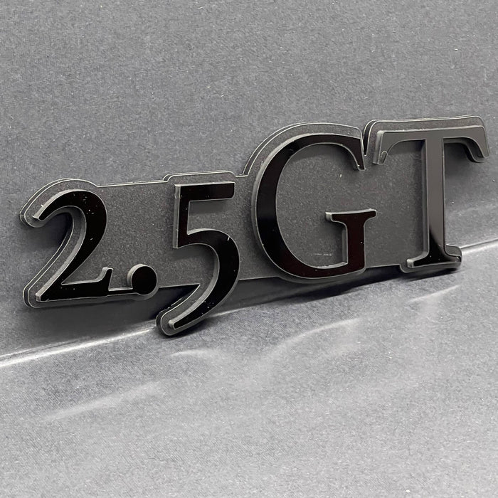 1PCS 2.5 GT Emblem – Custom 3D Multicolor Acrylic Car Exterior Badge