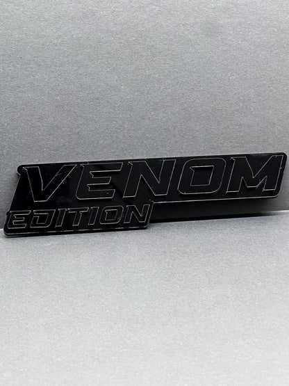 1pcs Venom Black Edition Emblem Car Badges Badass 3D Sticker Decal Multicolor