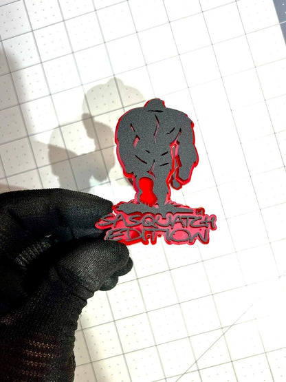 SASQUATCH EDITION EMBLEM BADGE QTY 1 3D ACRYLIC STICKER DECAL TRUCK SUV OFF ROAD