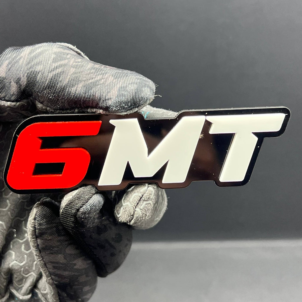 6MT 3D Emblem – Custom Multicolor Acrylic Car Exterior Badge (1PC)