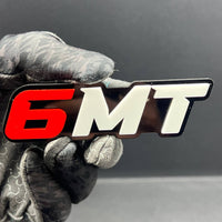 6MT 3D Emblem – Custom Multicolor Acrylic Car Exterior Badge (1PC)