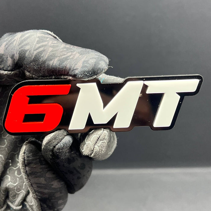 6MT 3D Emblem – Custom Multicolor Acrylic Car Exterior Badge (1PC)