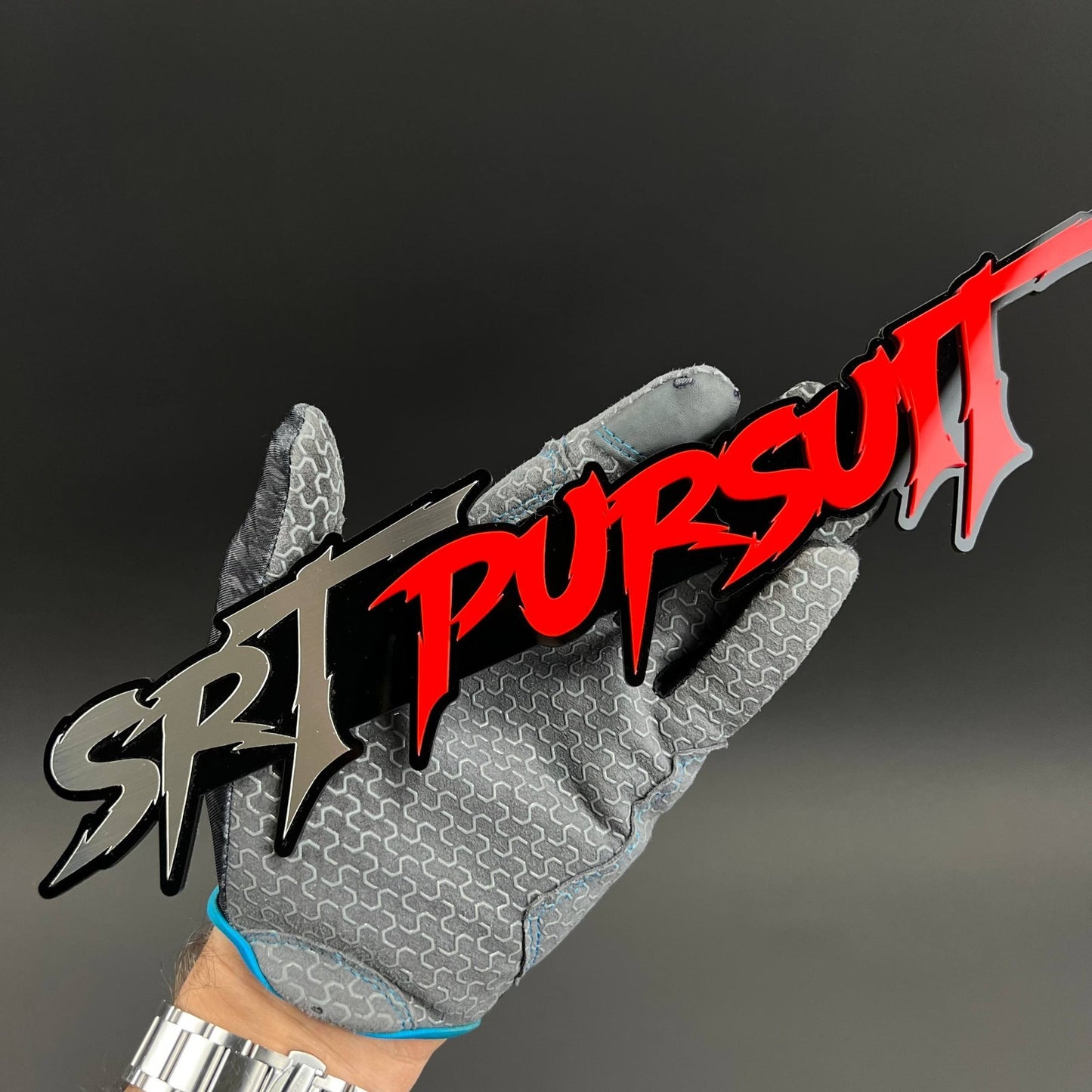 1PC SRT PURSUIT 3D Badge – Acrylic Fender Tailgate Trunk Car Truck Emblem Decal