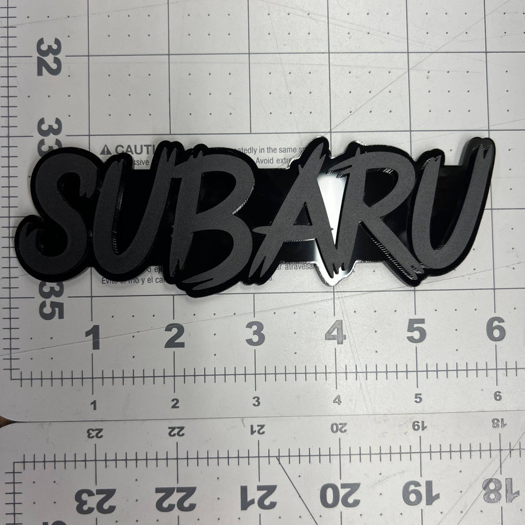 1pcs Subaru 3D Emblem – Multicolor Acrylic Car Badge Decal for Fender & Trunk