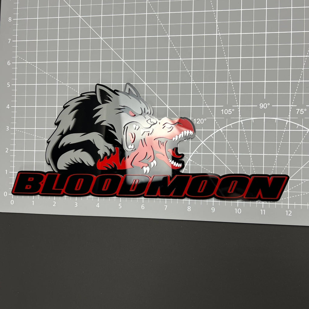 1PCS BLOODMOON 3D Emblem Badge – Acrylic Fender Tailgate Trunk Car Truck Decal