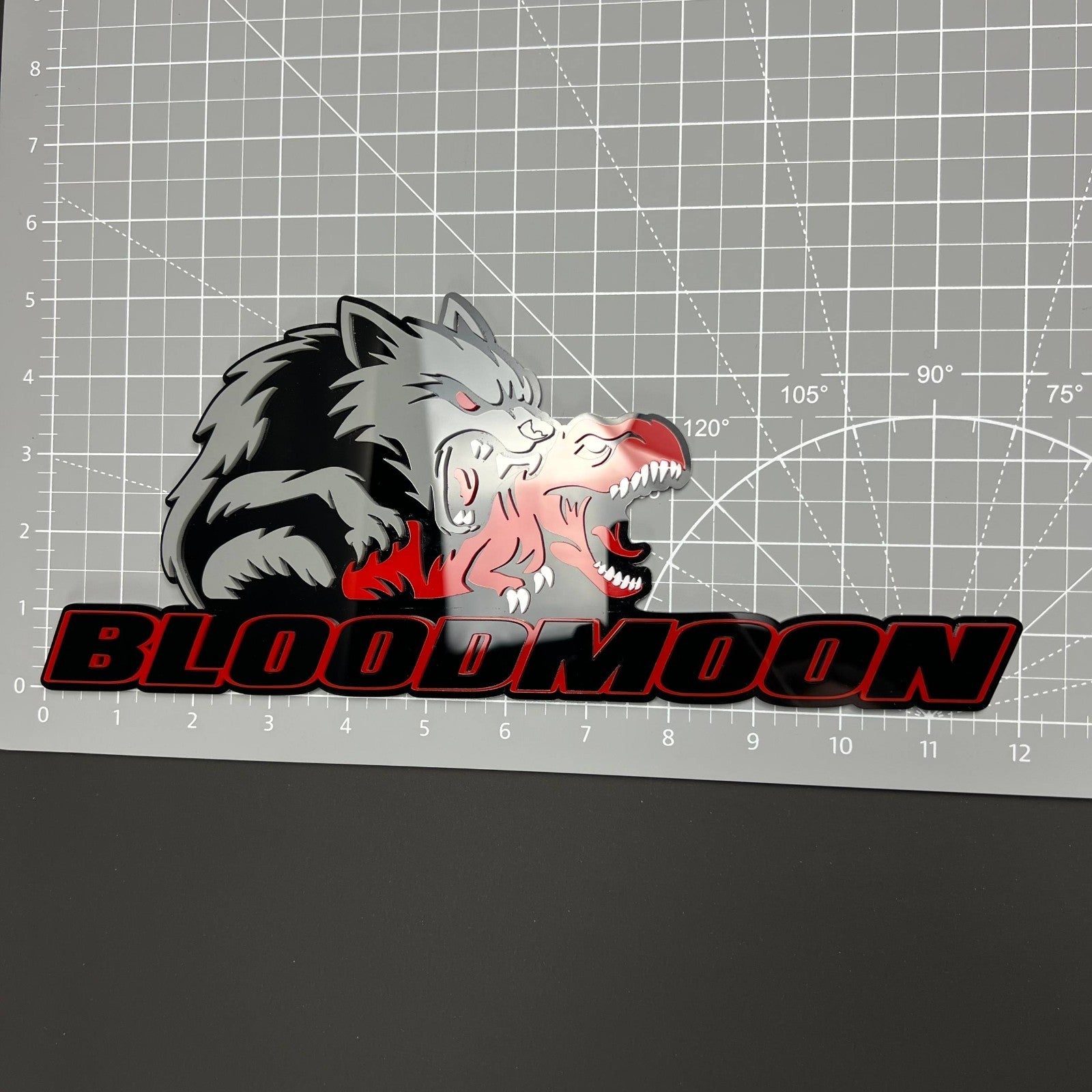 1PCS BLOODMOON 3D Emblem Badge – Acrylic Fender Tailgate Trunk Car Truck Decal