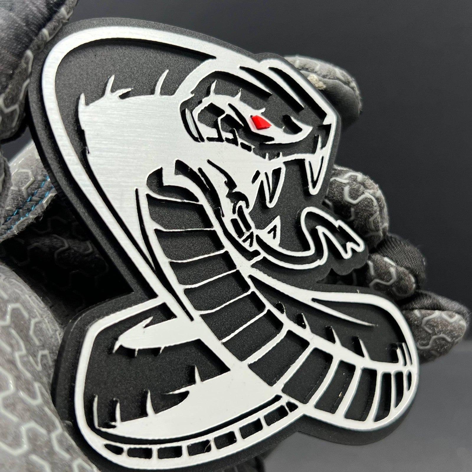 1PC Shelby GT Cobra Snake Emblem – Durable 3D Acrylic Mustang Badge