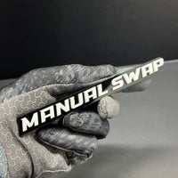 1PC MANUAL SWAP Emblem –  3D Acrylic Fender or Tailgate Badge for Car