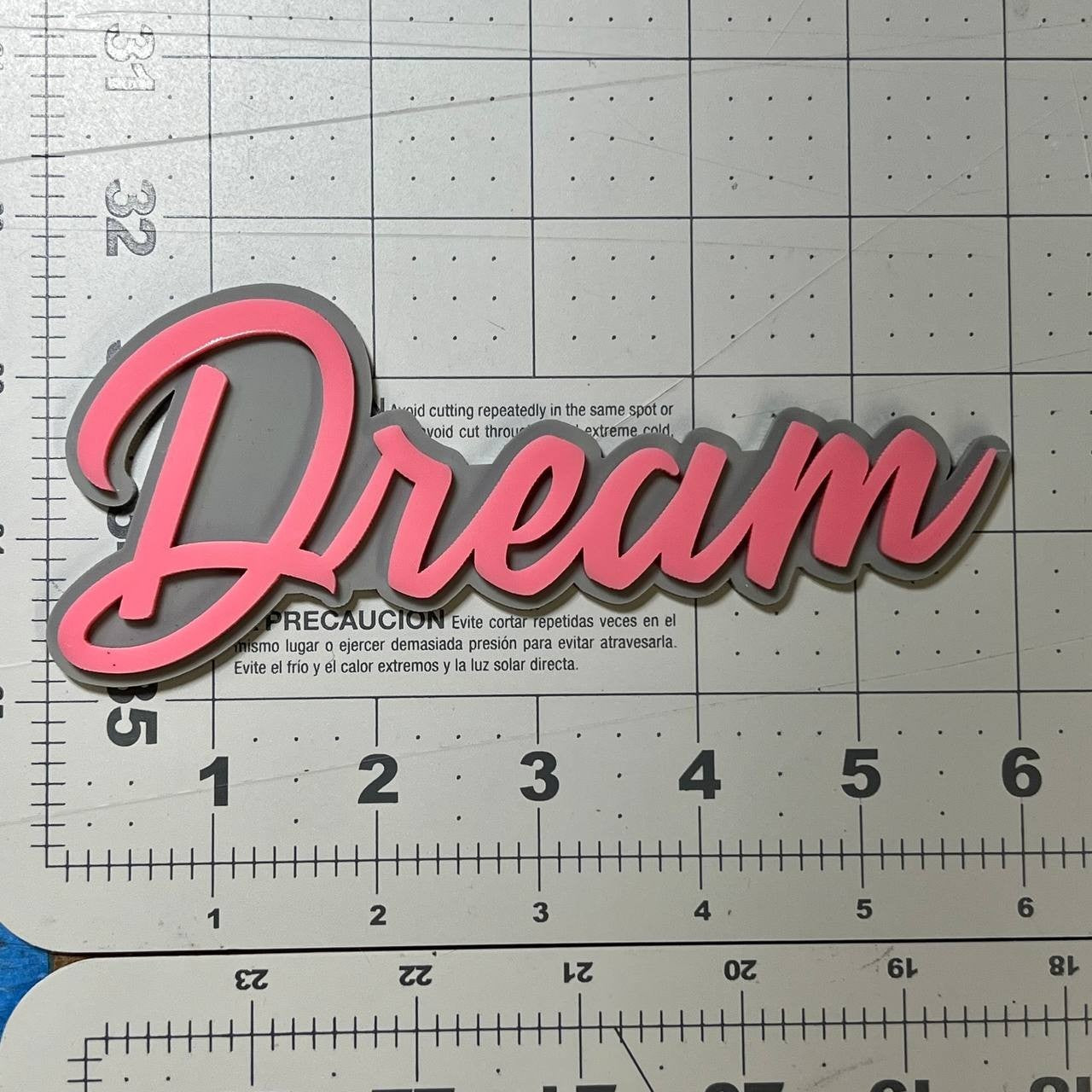 1PC Dream Emblem – 3D Multicolor Acrylic Car Fender & Trunk Badge Decal
