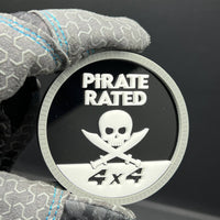 1pc PIRATE RATED 3D Emblem – Multicolor Acrylic Badge for Car Fender & Trunk