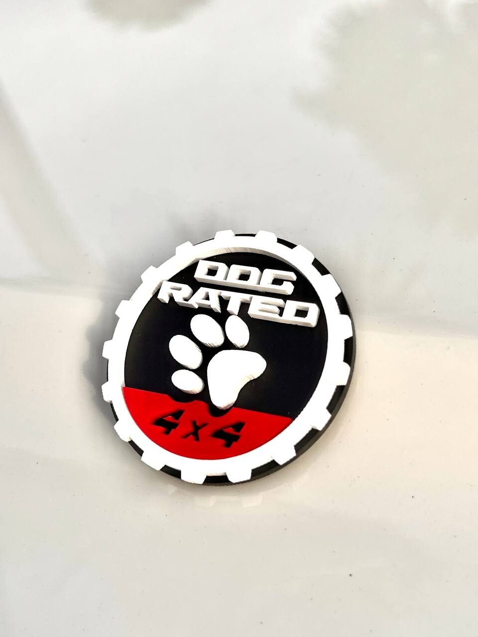 2PCS Jeep Wrangler 392 Fender DOG RATED 4x4 Trail Rated Emblem
