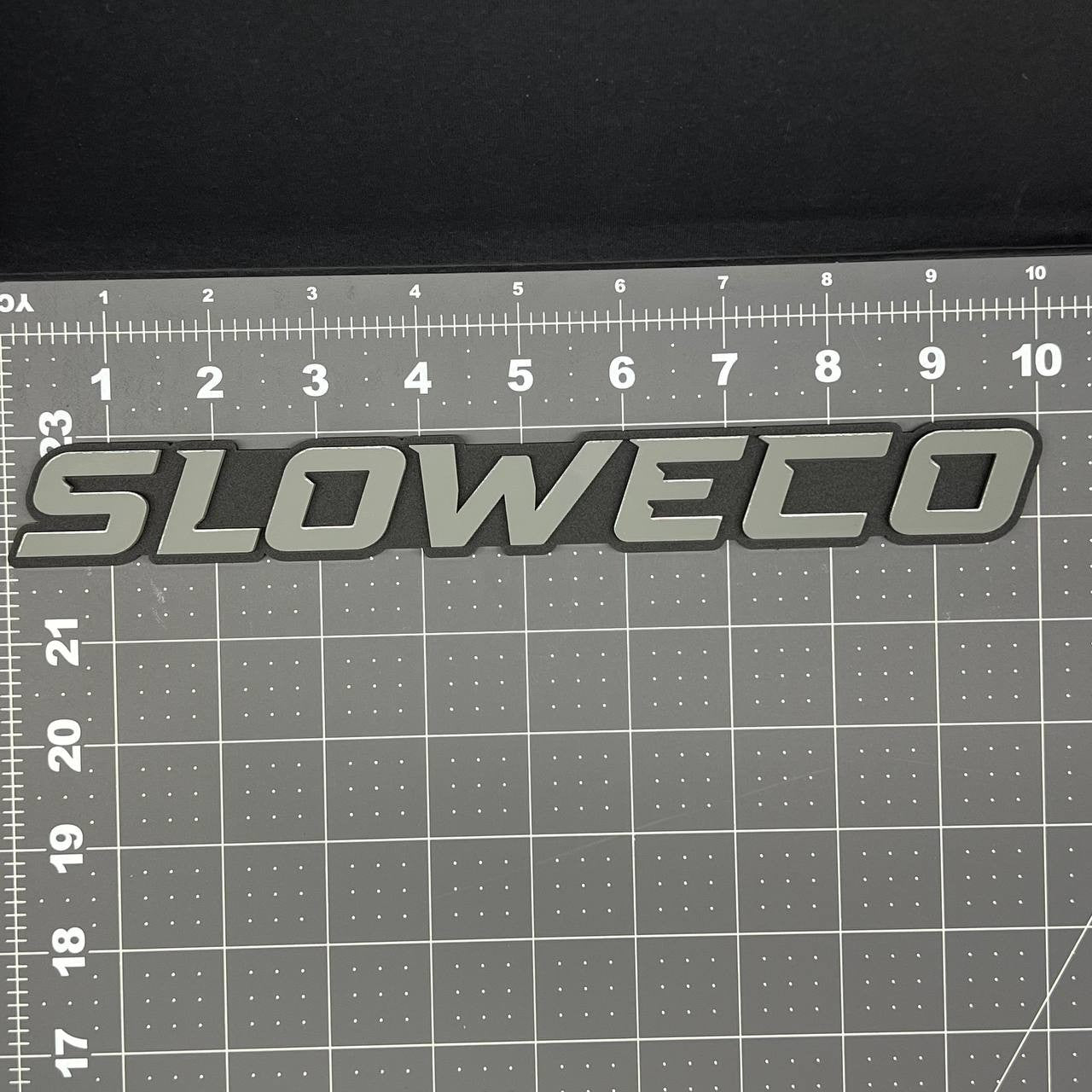 1PC SLOWECO Emblem – 3D Acrylic Tailgate Badge Decal for Car, Truck, SUV