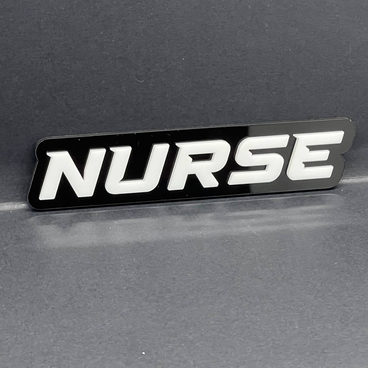 1PC NURSE Emblem – Acrylic Tailgate or Fender Badge for Car, SUV, Truck