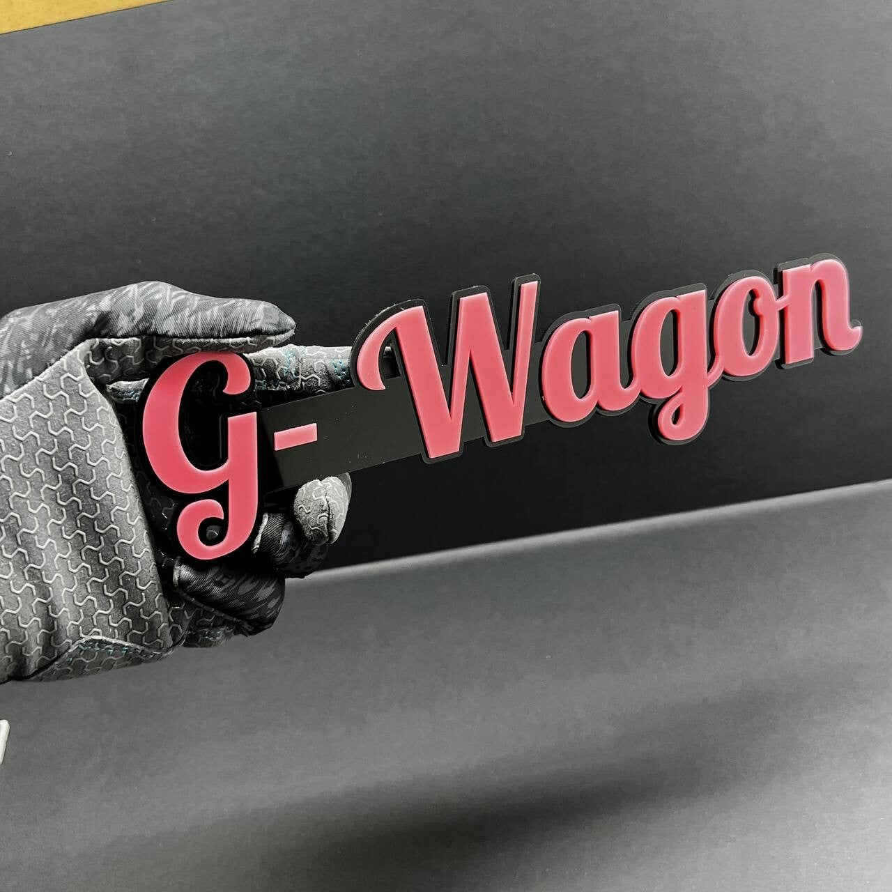2x G-Wagon Black 3D Emblems – Mercedes G-Class Badge Set – Side Fender Logo G63