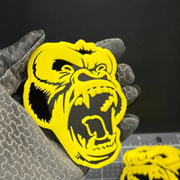2PCS Gorilla Emblem Badges – 3D Angry Car & Truck Fender Decal Stickers