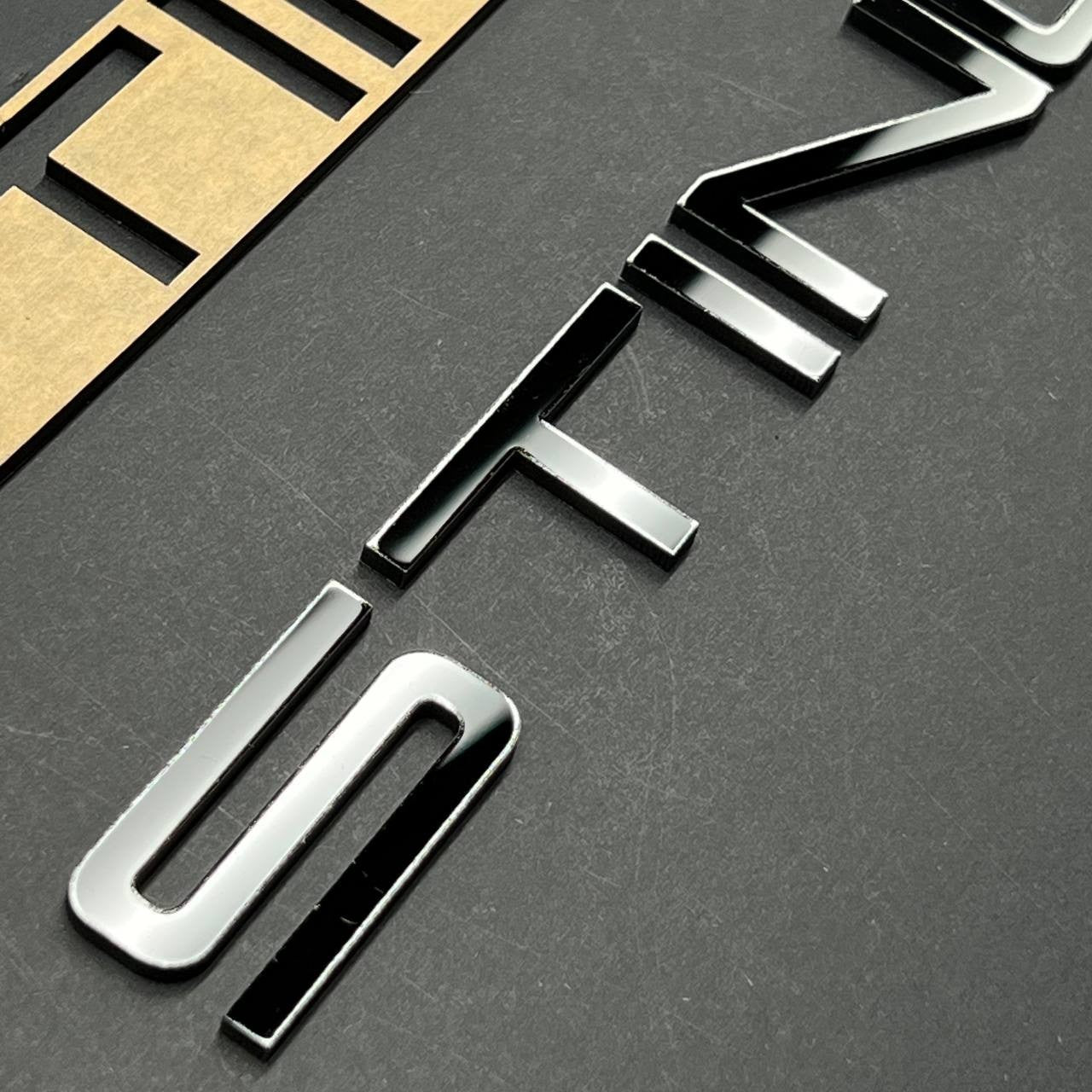1PC STINGER Black Emblem – 3D Acrylic Fender or Trunk Badge for KIA STINGER