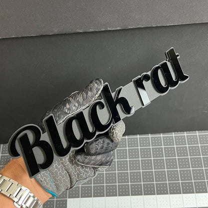1PCS BLACK RAT Emblem – Durable 3D Multicolor Acrylic Car & Truck Badge