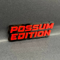 1PC POSSUM EDITION Emblem – Multicolor 3D Custom Badge for Car, SUV, Truck