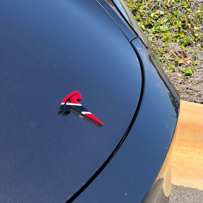 Tesla Multicolor 3D Emblems – Custom Badges (Set of 2)