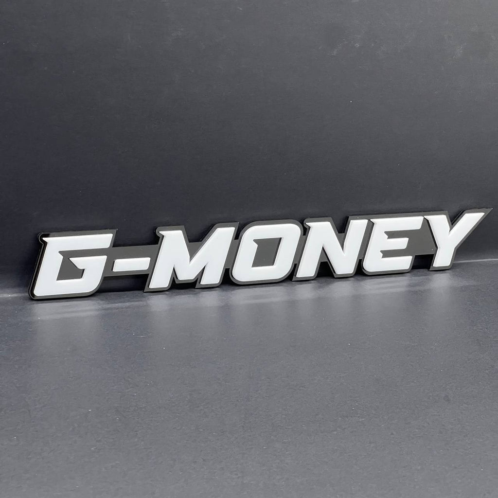 1pcs G-MONEY 3D Emblem – Custom Fender or Tailgate Badge for Car, SUV, or Truck