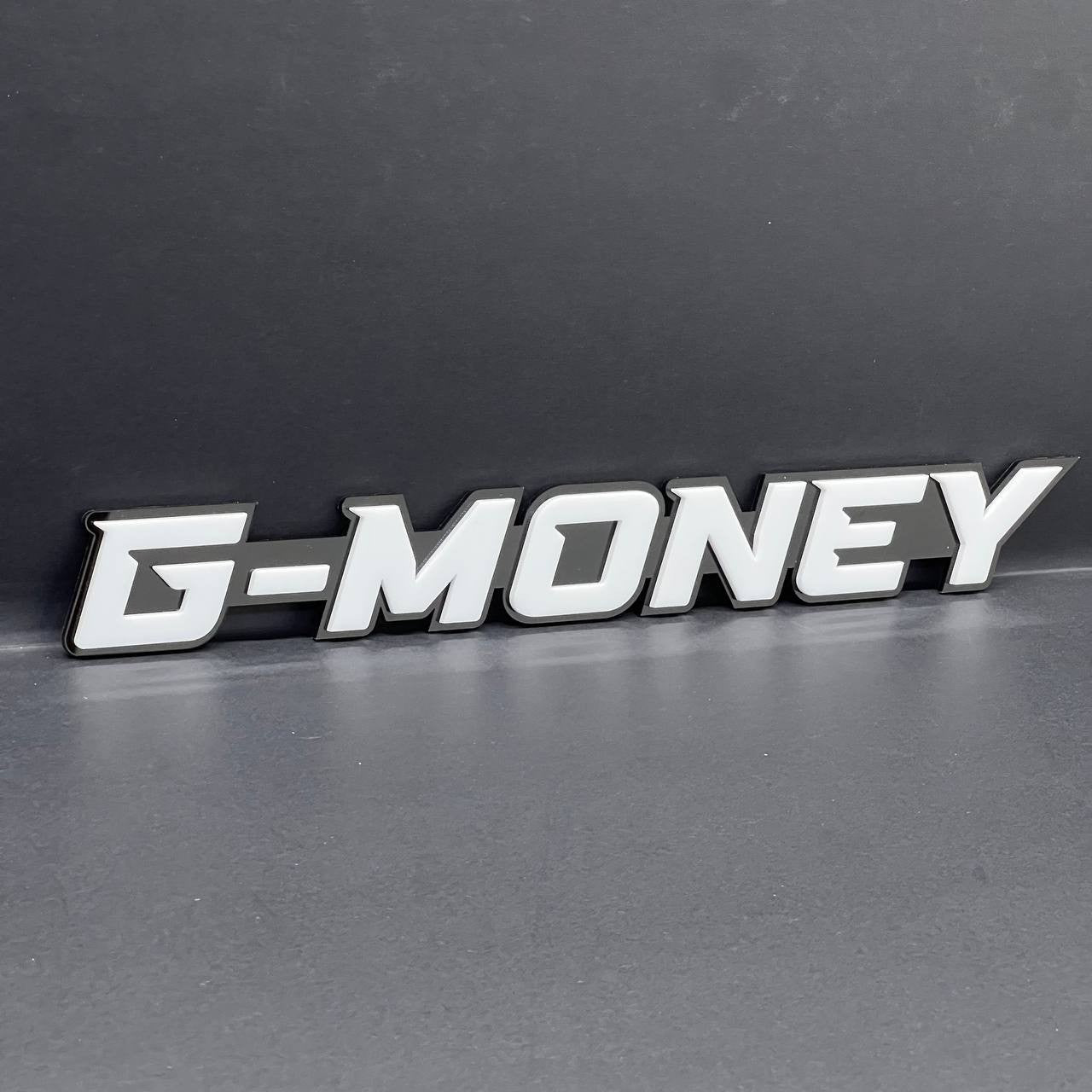 1pcs G-MONEY 3D Emblem – Custom Fender or Tailgate Badge for Car, SUV, or Truck