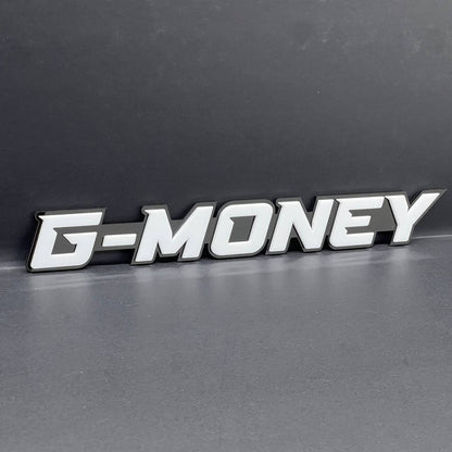 1pcs G-MONEY 3D Emblem – Custom Fender or Tailgate Badge for Car, SUV, or Truck