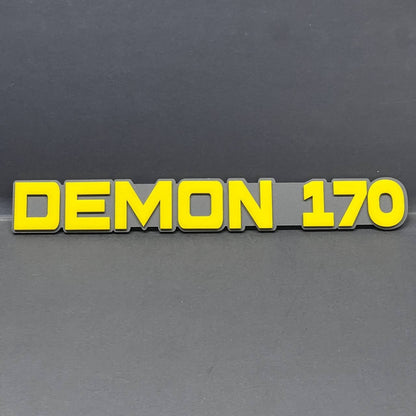 1pcs DEMON 170 Emblem Car Badges 3D Sticker DEMON 170 Decal Multicolor