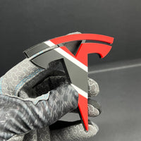 Tesla Multicolor 3D Emblems – Custom Badges (Set of 2)