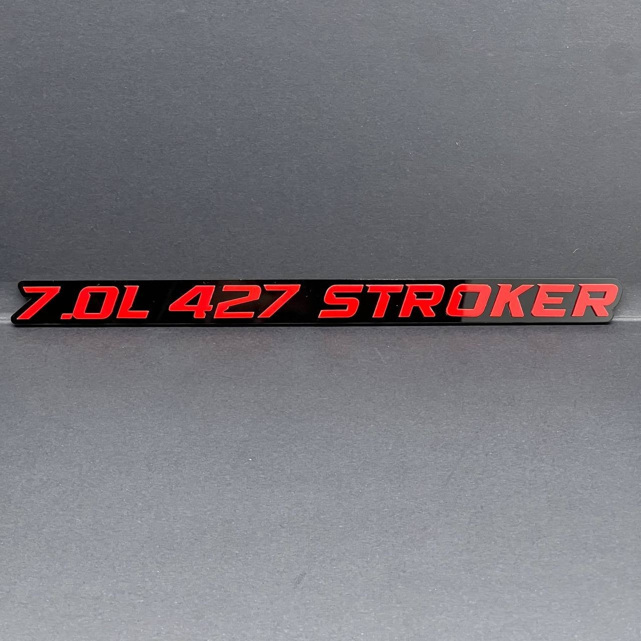 2pcs 7.0L 427 STROKER Emblems Multicolor  – Side Fender Badges for Muscle Cars