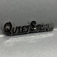 1x Quiet Storm Multicolor 3D Car Badge Easy Install Acrylic Fender & Trunk Decal