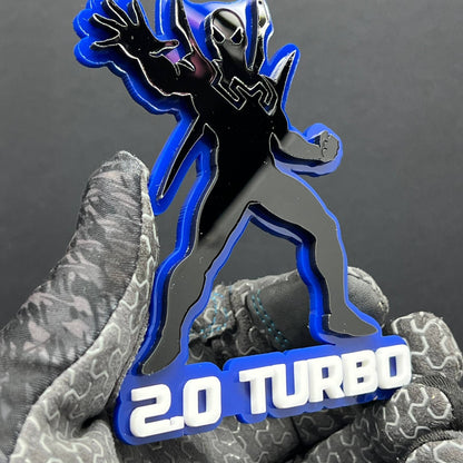 1PC Spider-Man Emblem – Custom 3D Multicolor Acrylic Car & SUV Badge