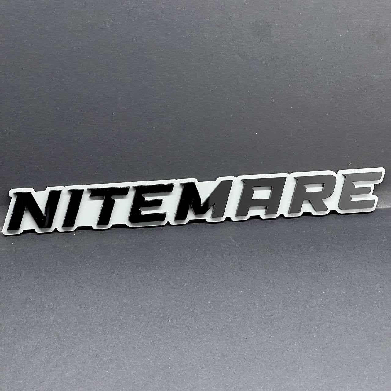 1PC NITEMARE 3D Emblem Custom Badge Sticker for Car SUV TRUCK