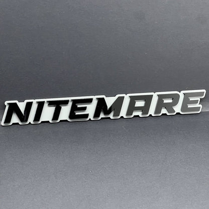 1PC NITEMARE 3D Emblem Custom Badge Sticker for Car SUV TRUCK