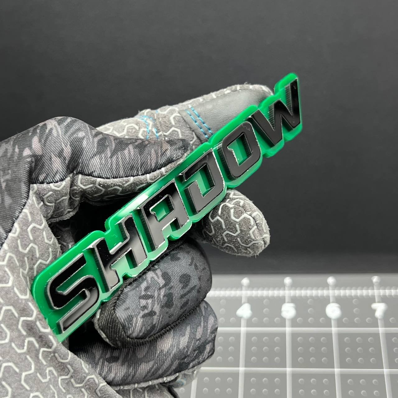 1PC SHADOW Emblem – 3D Acrylic Tailgate Badge Decal for Car, Truck, SUV