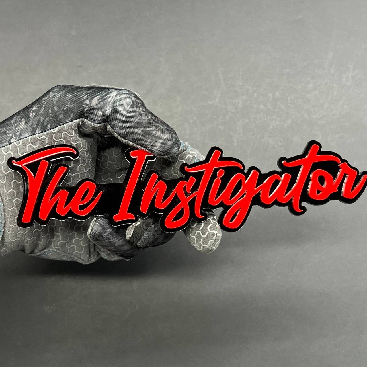 1PC THE Instigator Emblem – 3D Acrylic Multicolor Car Truck SUV Tailgate Badge