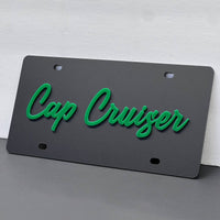 Black License plate Car Tag Personalized Acrylic 12x6 License Plate car truck
