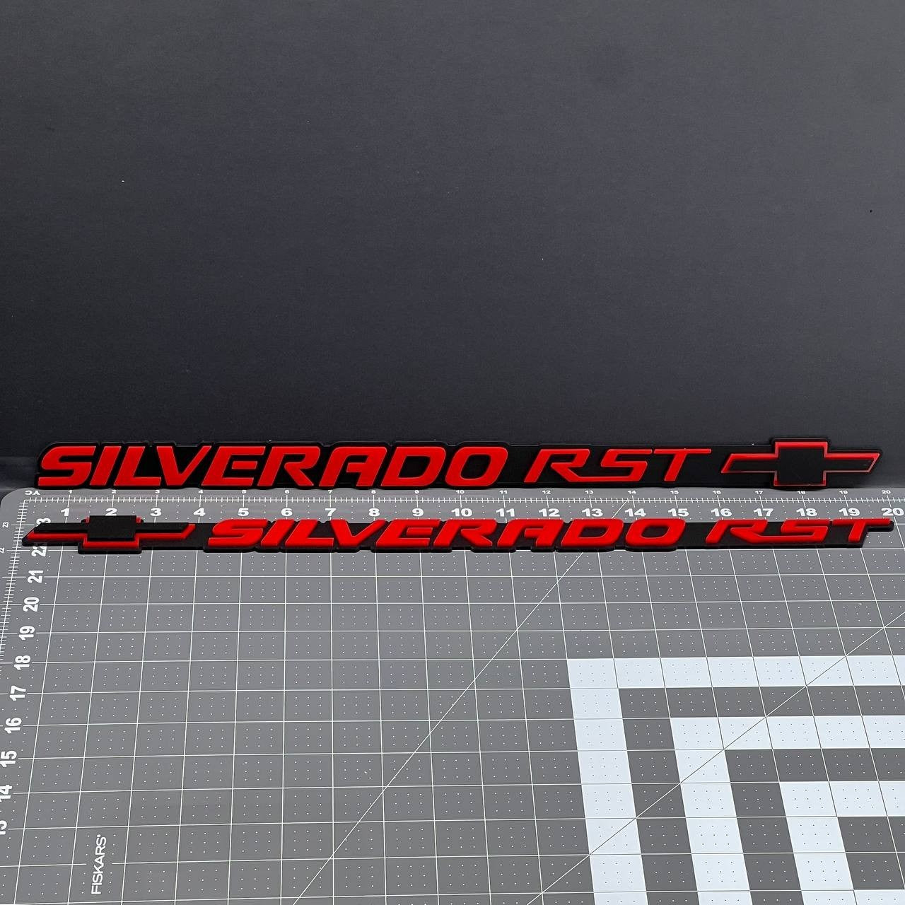 2PCS Silverado RST Emblem Badge – 3D Acrylic Decal Fits Chevy Silverado