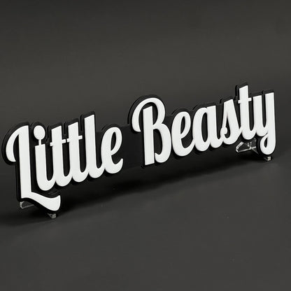 1PCS LITTLE BEASTY 3D Badge – Acrylic Fender Tailgate Car Truck Sticker Decal
