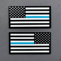 2pcs American Flag Emblem Decal Thin Blue line FENDER EMBLEM BADGE FENDER Flag