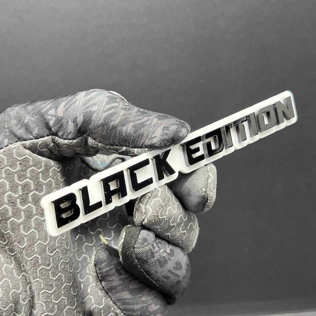 1PC Black Edition Emblem – Durable 3D Acrylic Car, Truck & SUV Badge