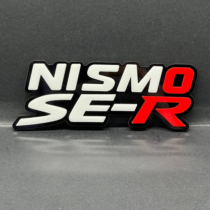 1pcs NISMO SE-R Multicolor 3D Car Emblem – Durable Acrylic Fender & Trunk Decal