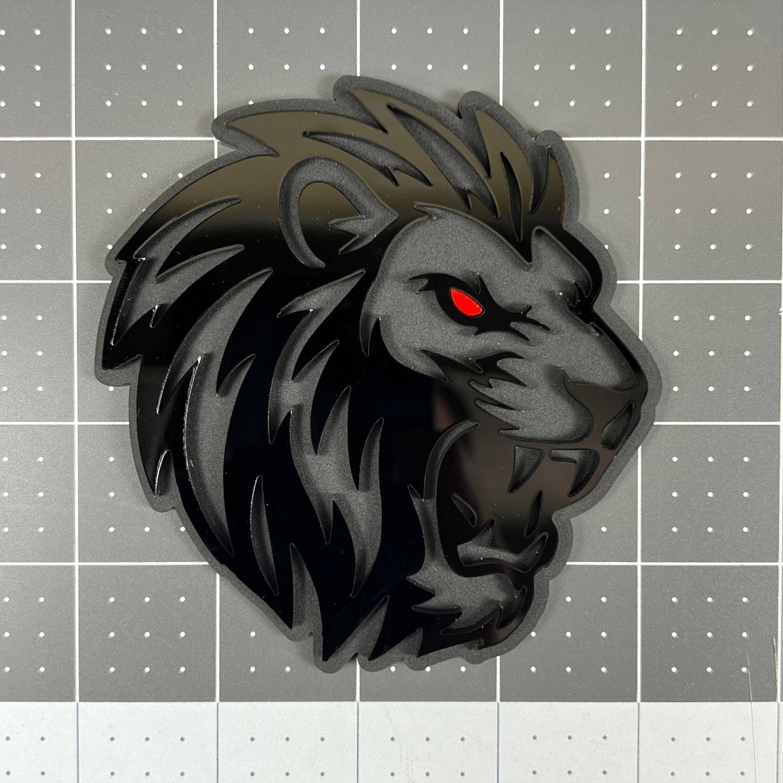 1pcs LION Multicolor 3D Acrylic Emblem – Custom Car, Truck & SUV Exterior Badge
