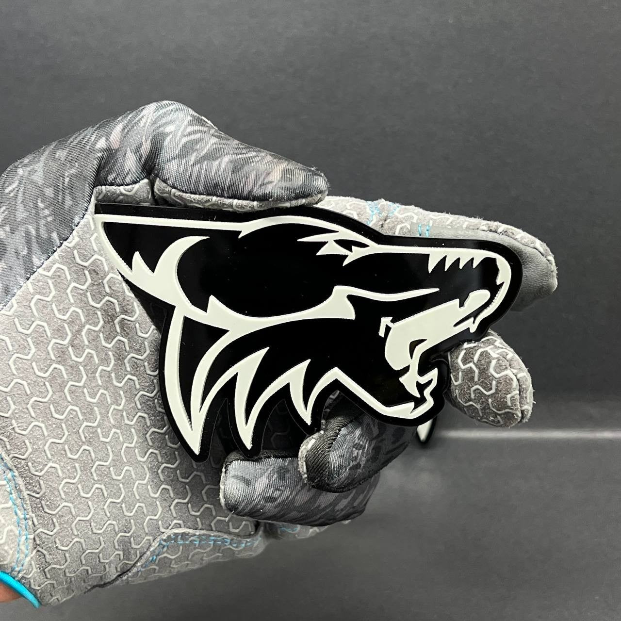 2PCS COYOTE Emblem Badges Fender Angry Aggressive Racing