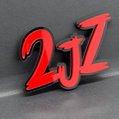 1PC 2JZ Engine Emblem – Custom 3D Multicolor Acrylic Exterior Fender Trunk Badge