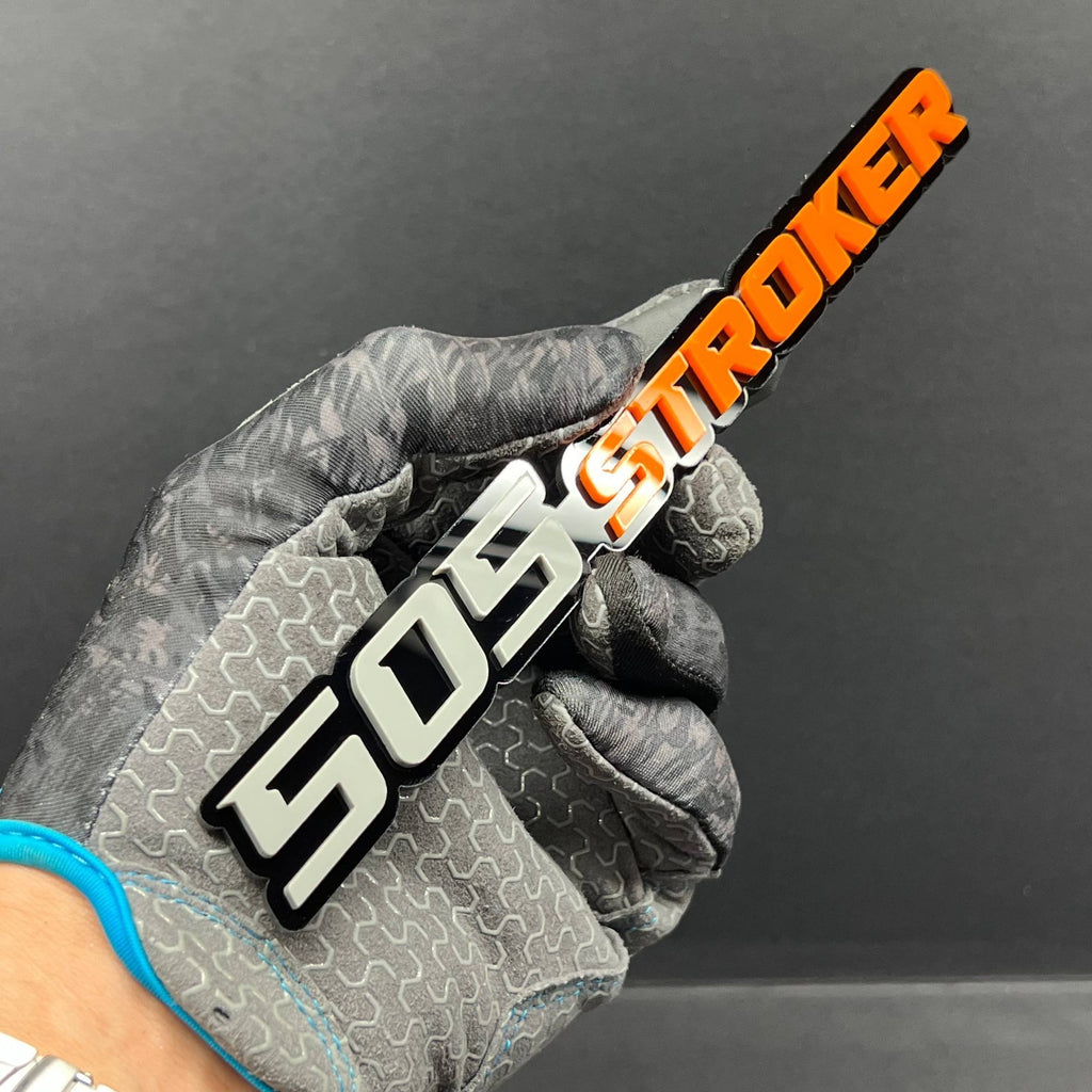 1PC 505 STROKER Emblem – Durable 3D Acrylic Multicolor Engine Car Badge